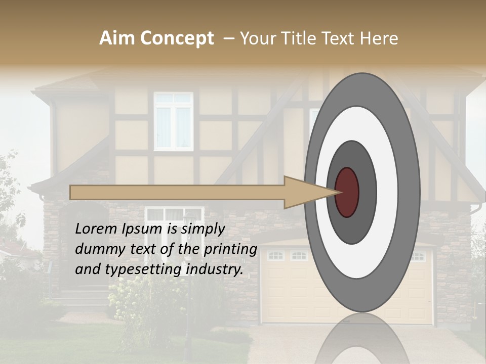 Door Beautiful Private PowerPoint Template