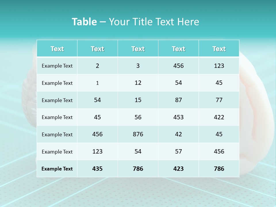 Model Organ Nervous PowerPoint Template