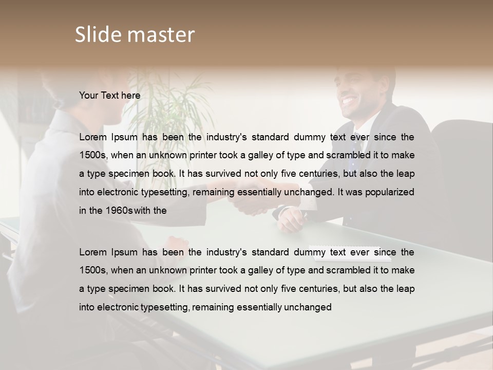 Smile Boss Businessman PowerPoint Template