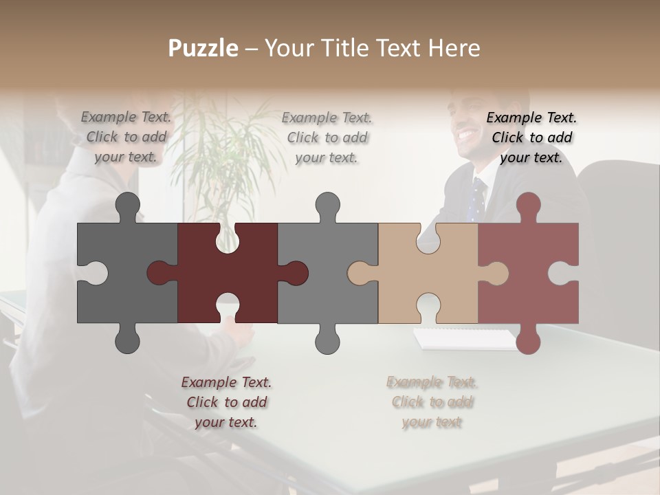 Smile Boss Businessman PowerPoint Template