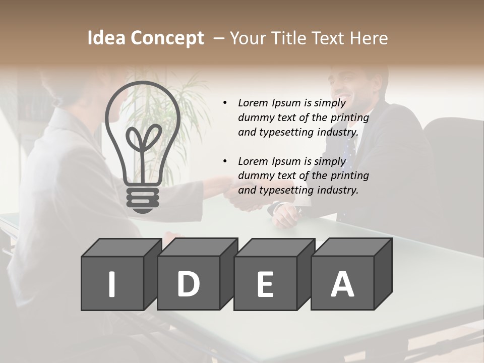 Smile Boss Businessman PowerPoint Template