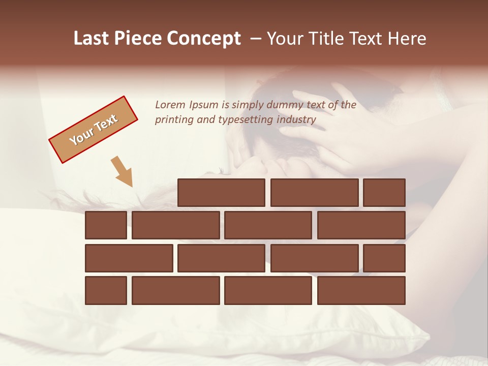 Yellow Sensual Man PowerPoint Template