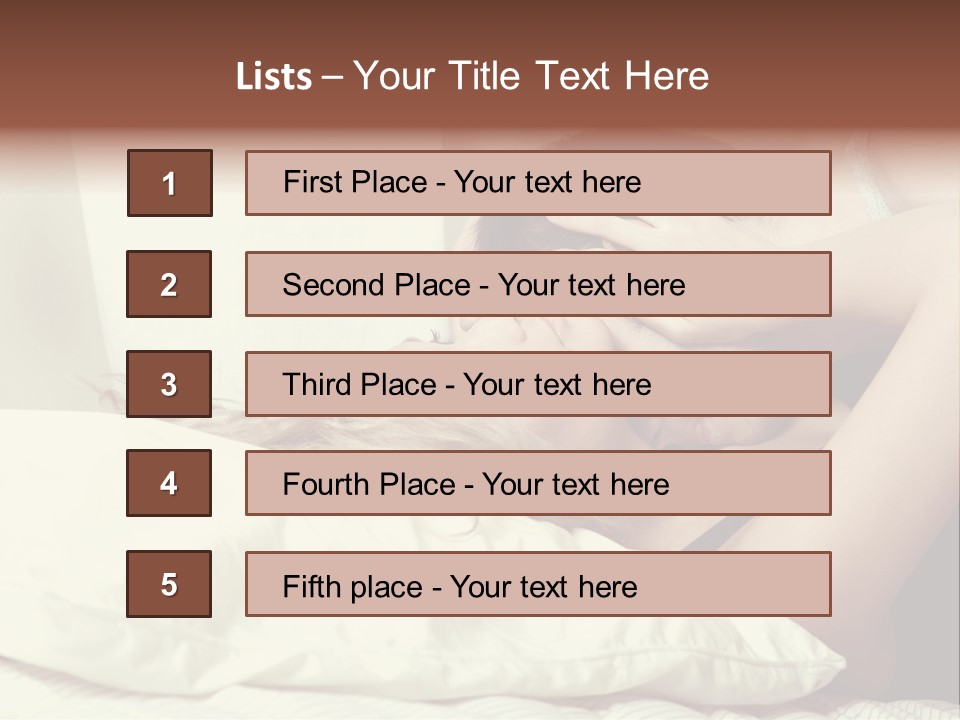 Yellow Sensual Man PowerPoint Template