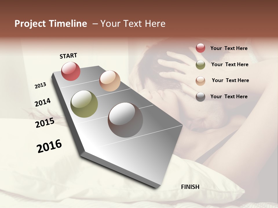 Yellow Sensual Man PowerPoint Template