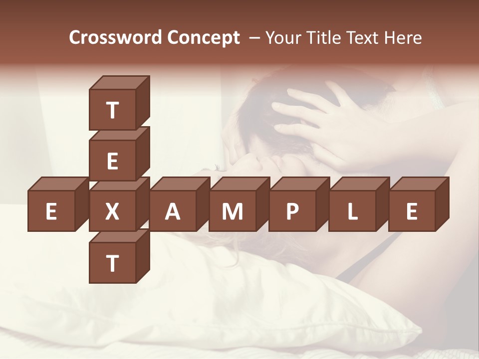 Yellow Sensual Man PowerPoint Template