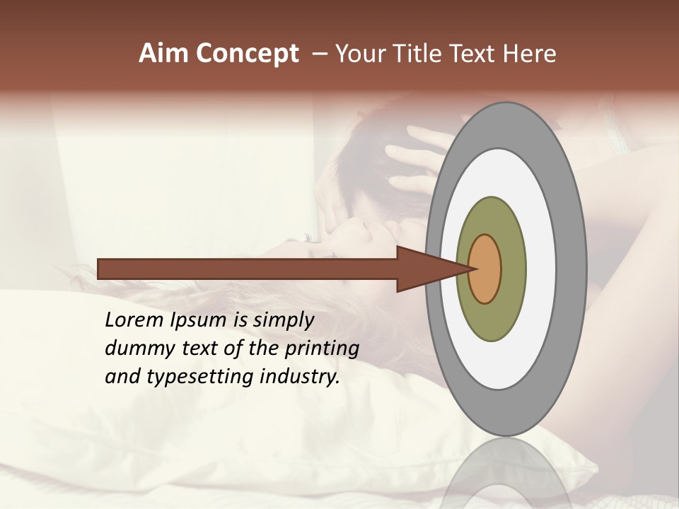 Yellow Sensual Man PowerPoint Template