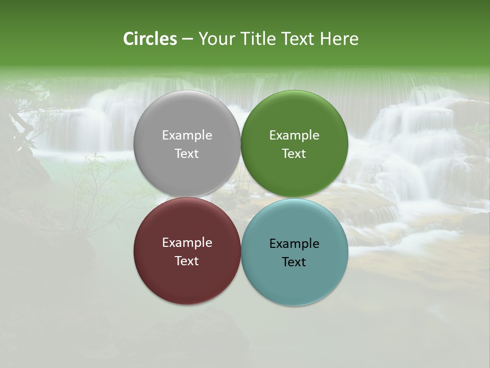 Park Stream Creek PowerPoint Template