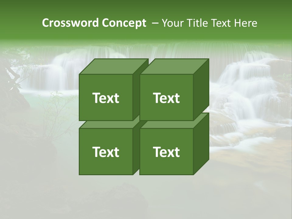 Park Stream Creek PowerPoint Template