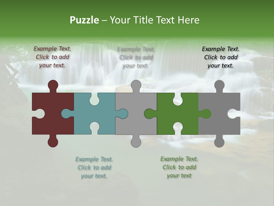 Park Stream Creek PowerPoint Template