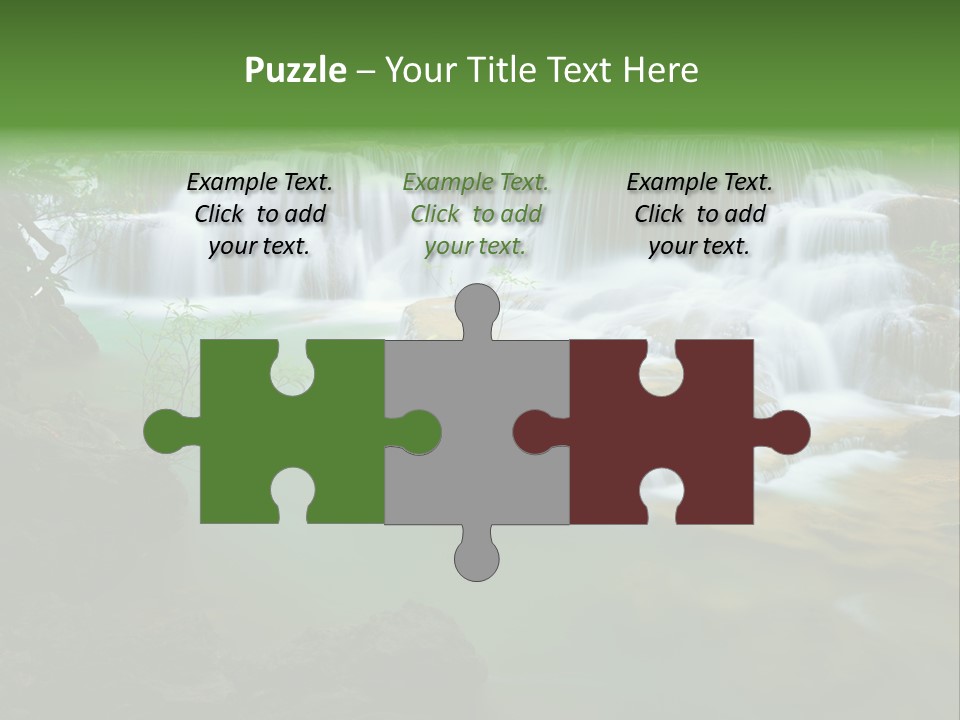 Park Stream Creek PowerPoint Template