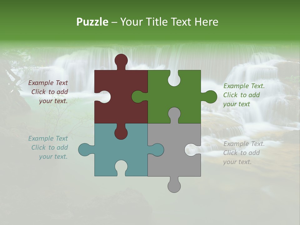 Park Stream Creek PowerPoint Template