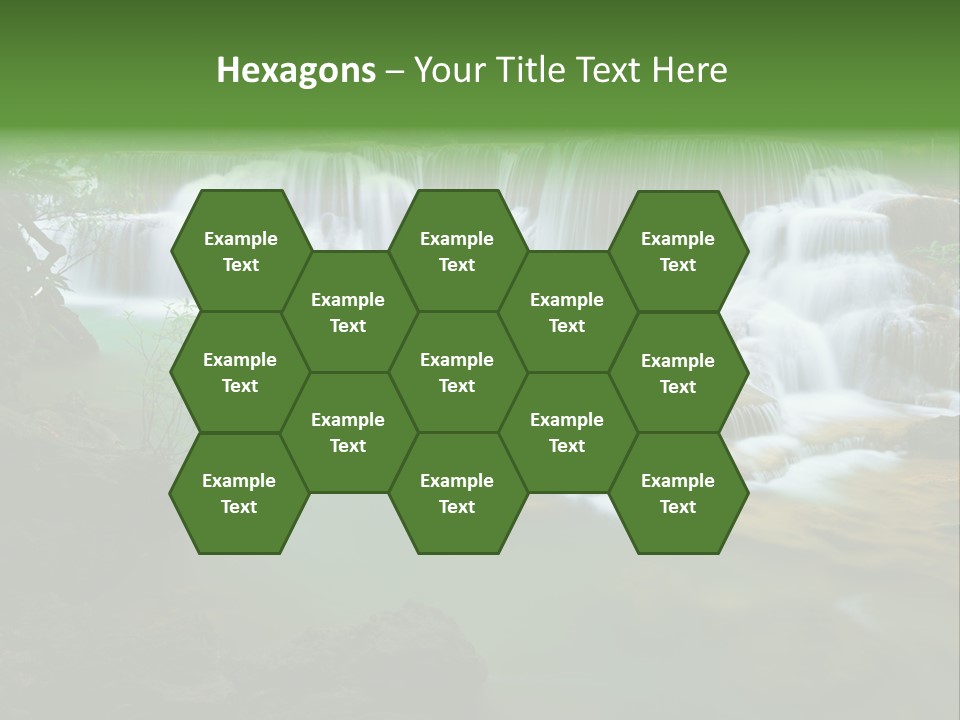 Park Stream Creek PowerPoint Template