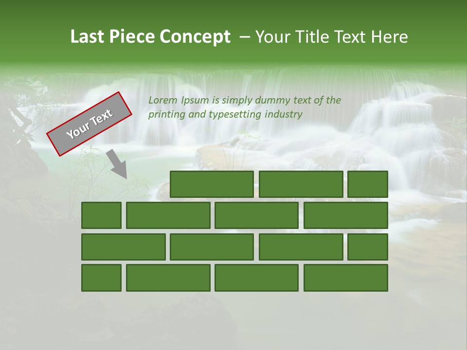 Park Stream Creek PowerPoint Template