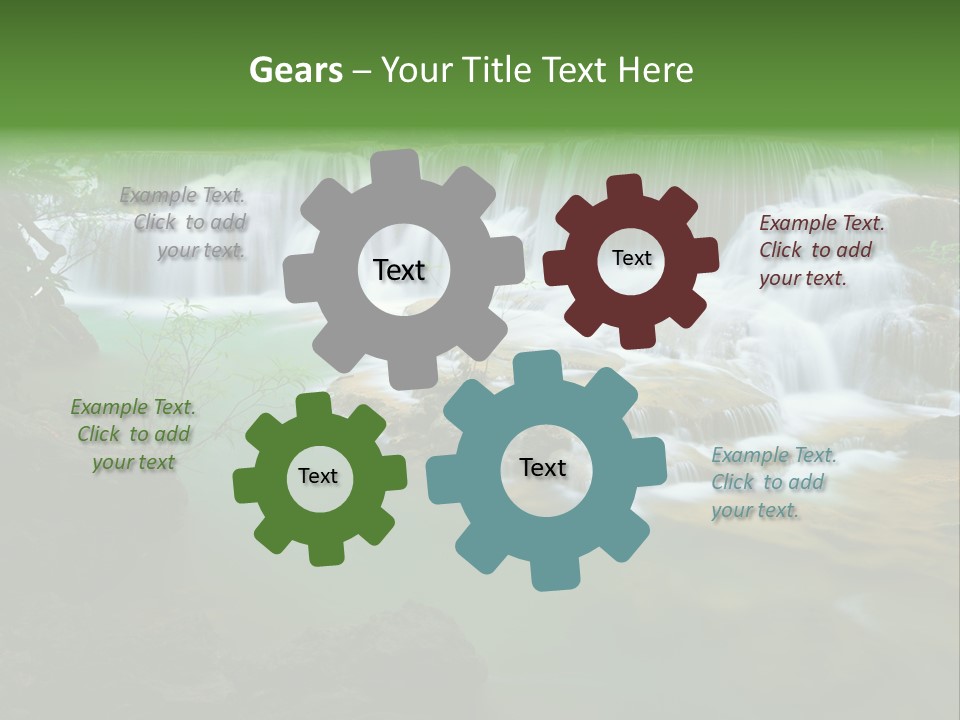 Park Stream Creek PowerPoint Template