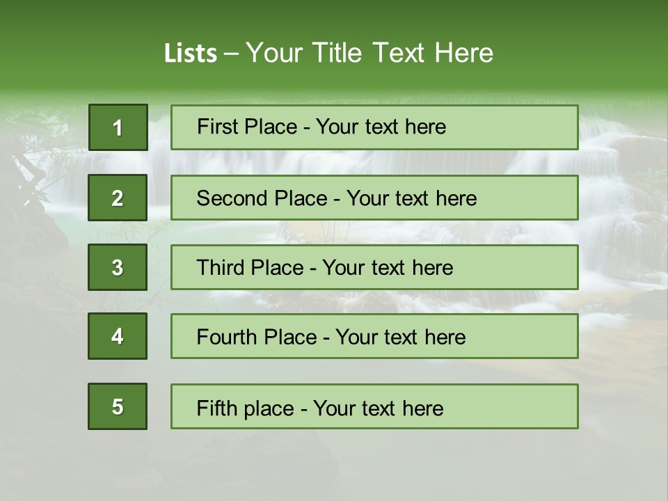 Park Stream Creek PowerPoint Template