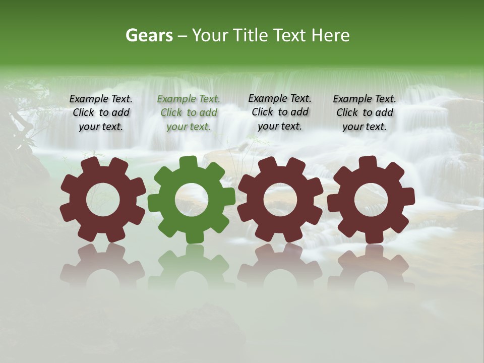 Park Stream Creek PowerPoint Template