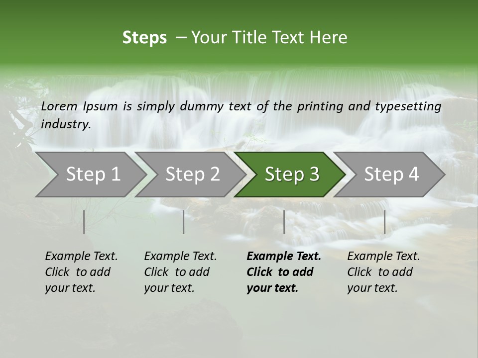 Park Stream Creek PowerPoint Template