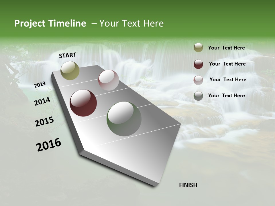 Park Stream Creek PowerPoint Template