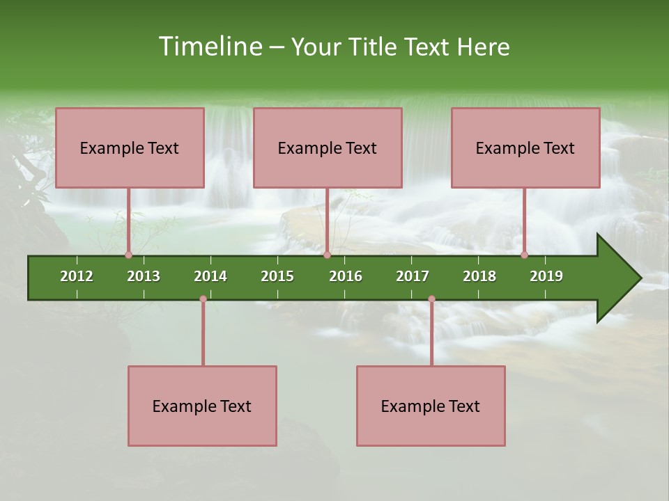 Park Stream Creek PowerPoint Template