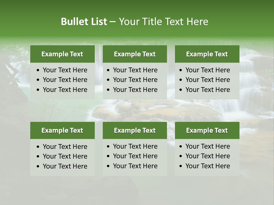 Park Stream Creek PowerPoint Template