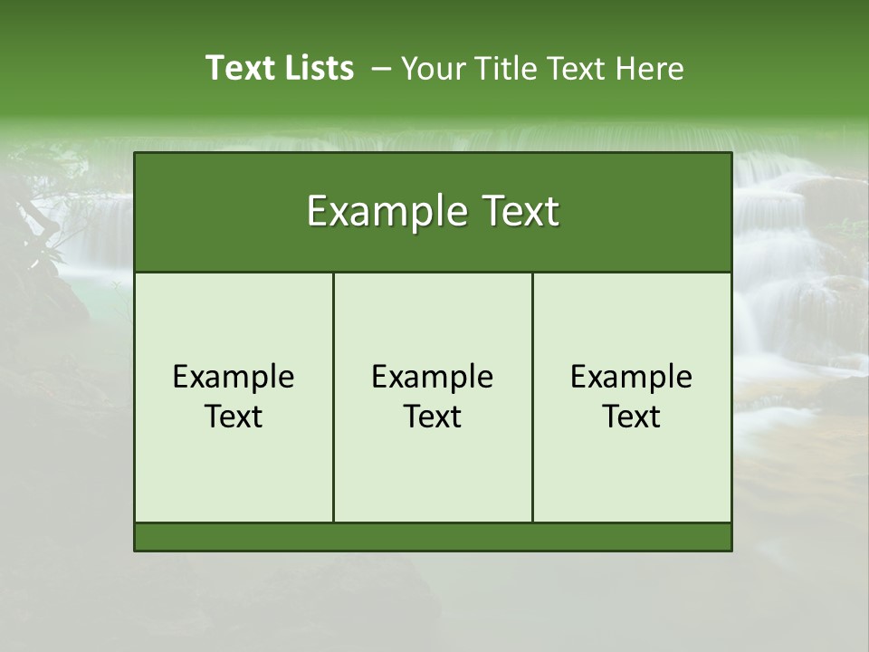 Park Stream Creek PowerPoint Template