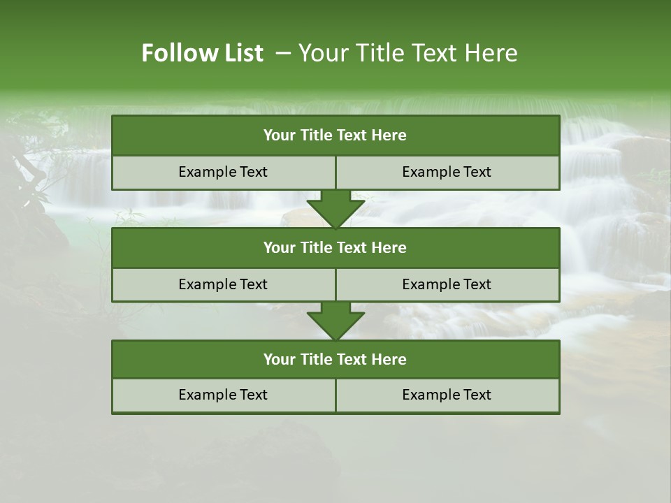 Park Stream Creek PowerPoint Template