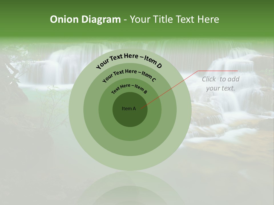 Park Stream Creek PowerPoint Template