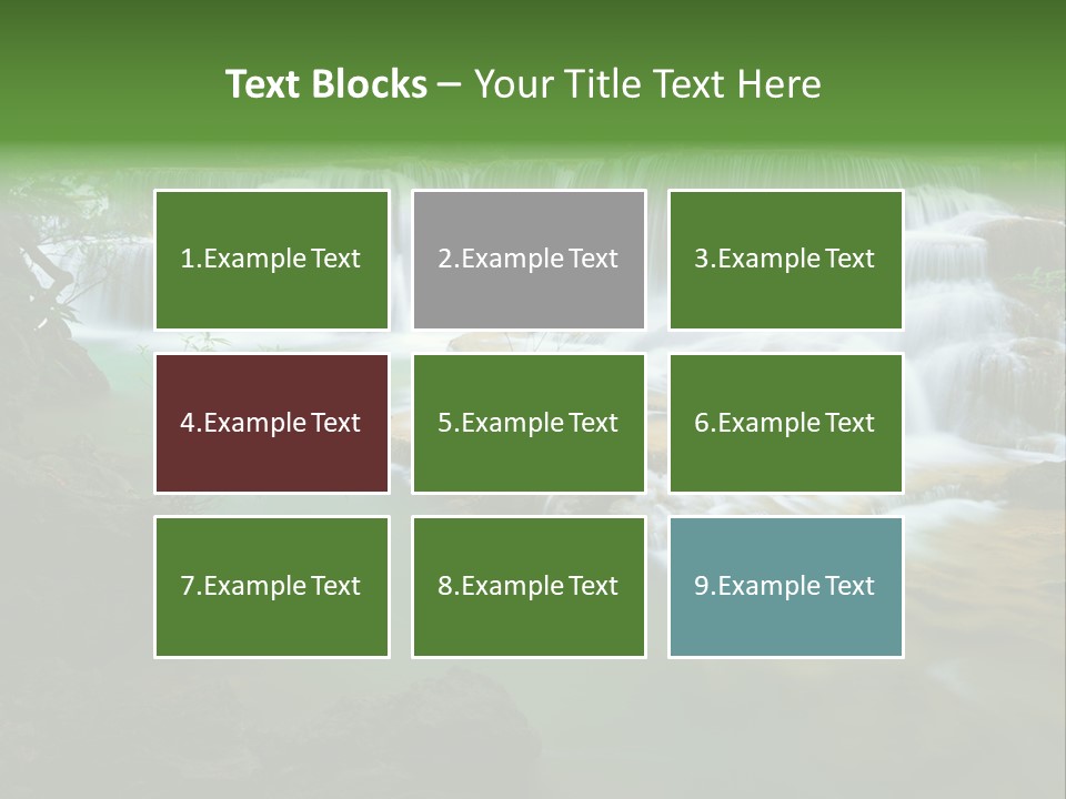 Park Stream Creek PowerPoint Template