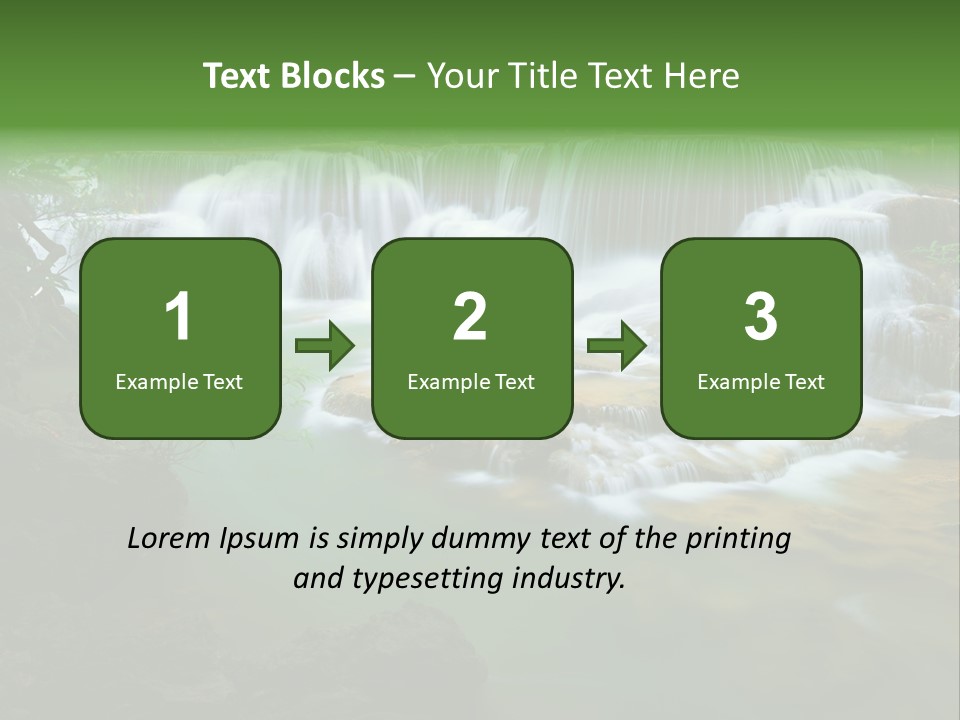 Park Stream Creek PowerPoint Template