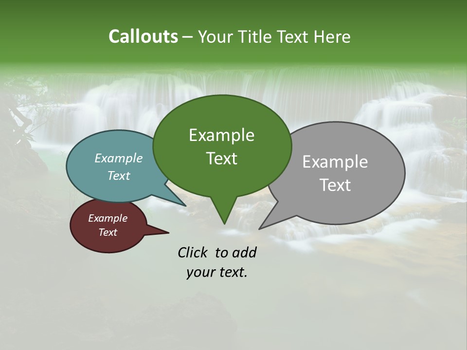 Park Stream Creek PowerPoint Template