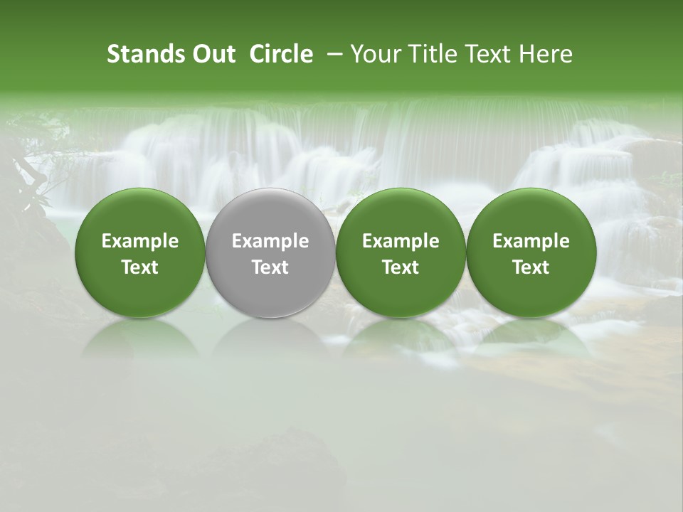 Park Stream Creek PowerPoint Template