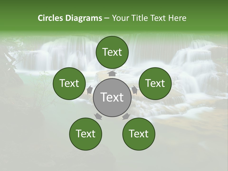 Park Stream Creek PowerPoint Template