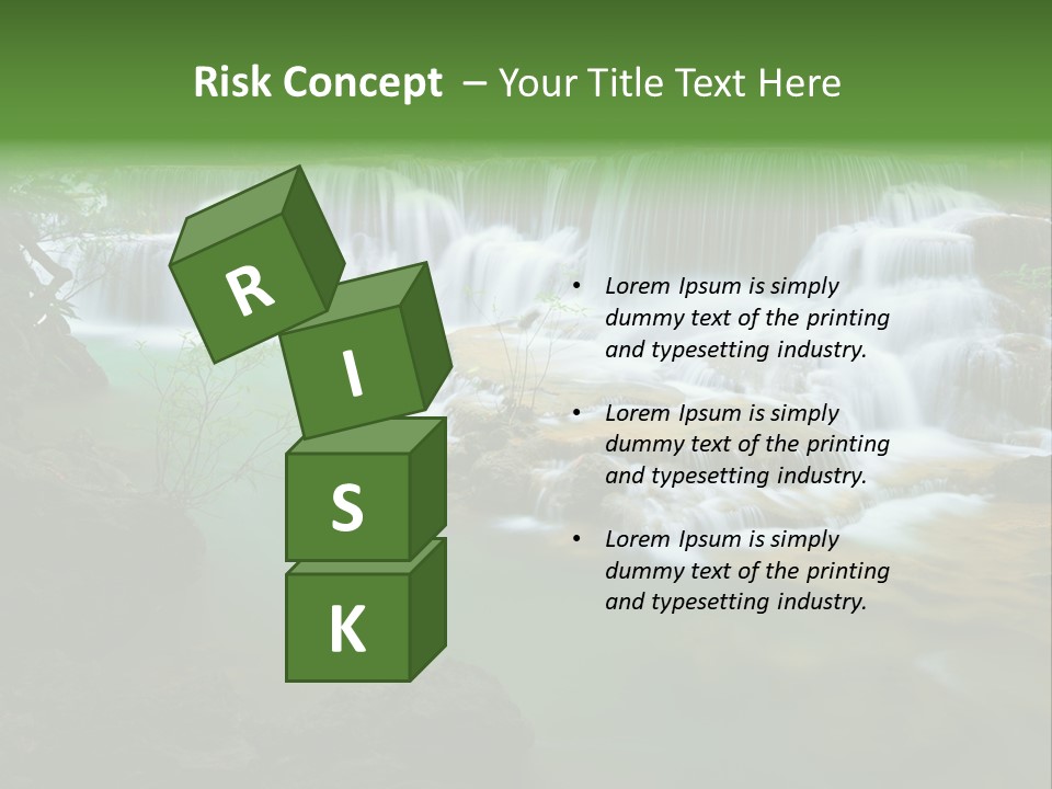 Park Stream Creek PowerPoint Template