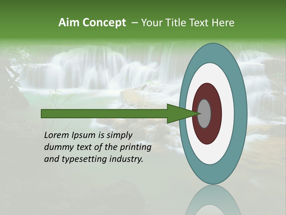 Park Stream Creek PowerPoint Template