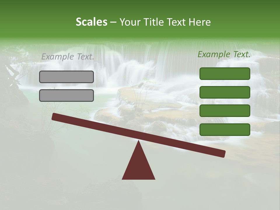 Park Stream Creek PowerPoint Template