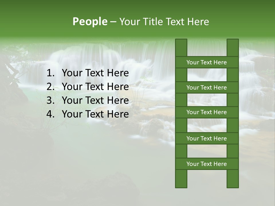 Park Stream Creek PowerPoint Template