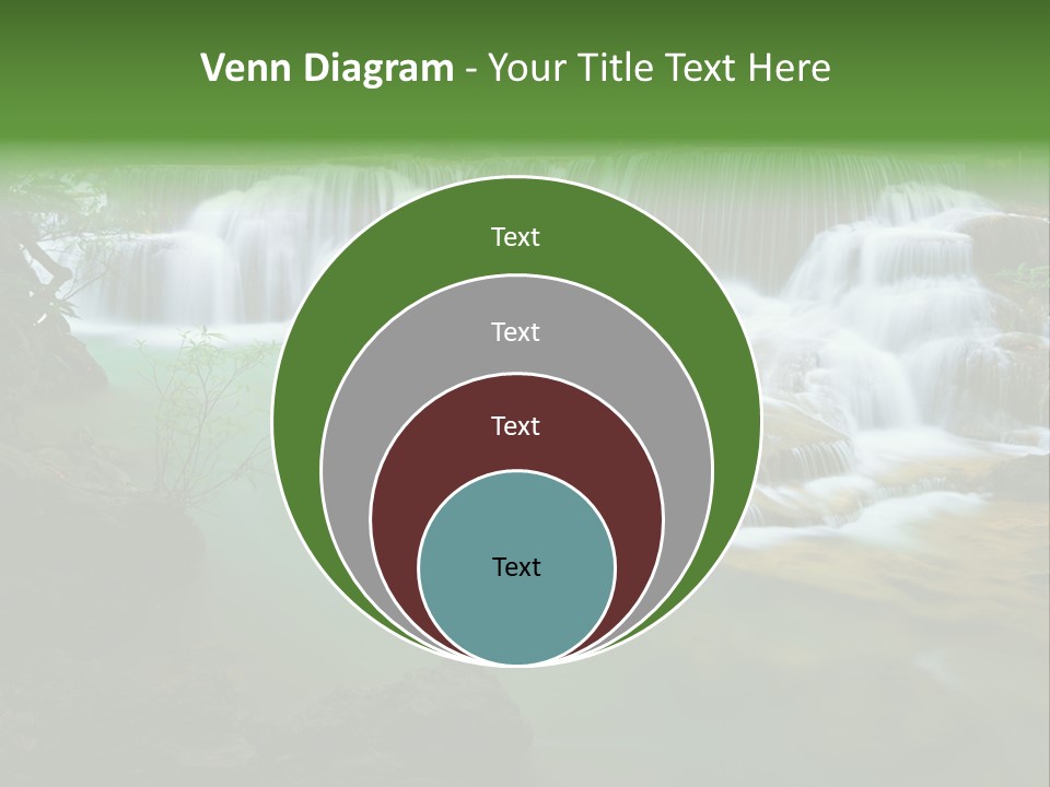 Park Stream Creek PowerPoint Template