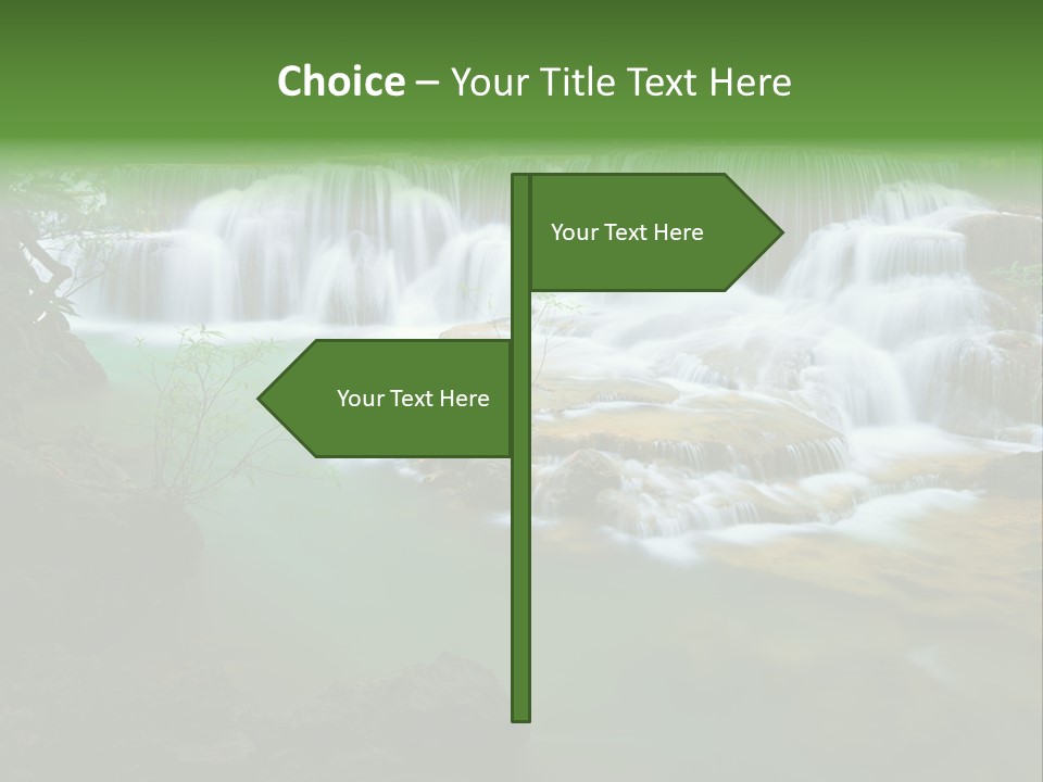 Park Stream Creek PowerPoint Template