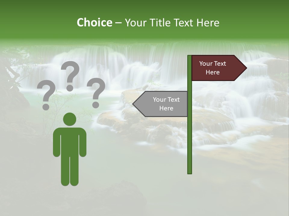 Park Stream Creek PowerPoint Template