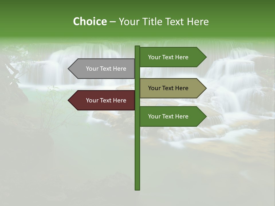 Park Stream Creek PowerPoint Template