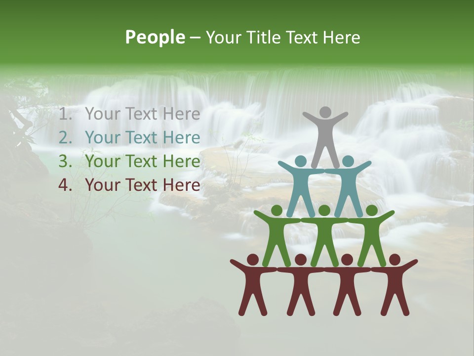 Park Stream Creek PowerPoint Template