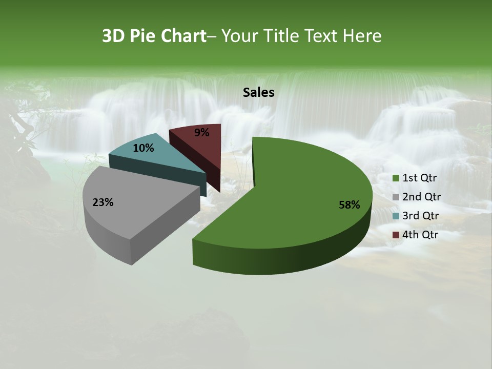Park Stream Creek PowerPoint Template