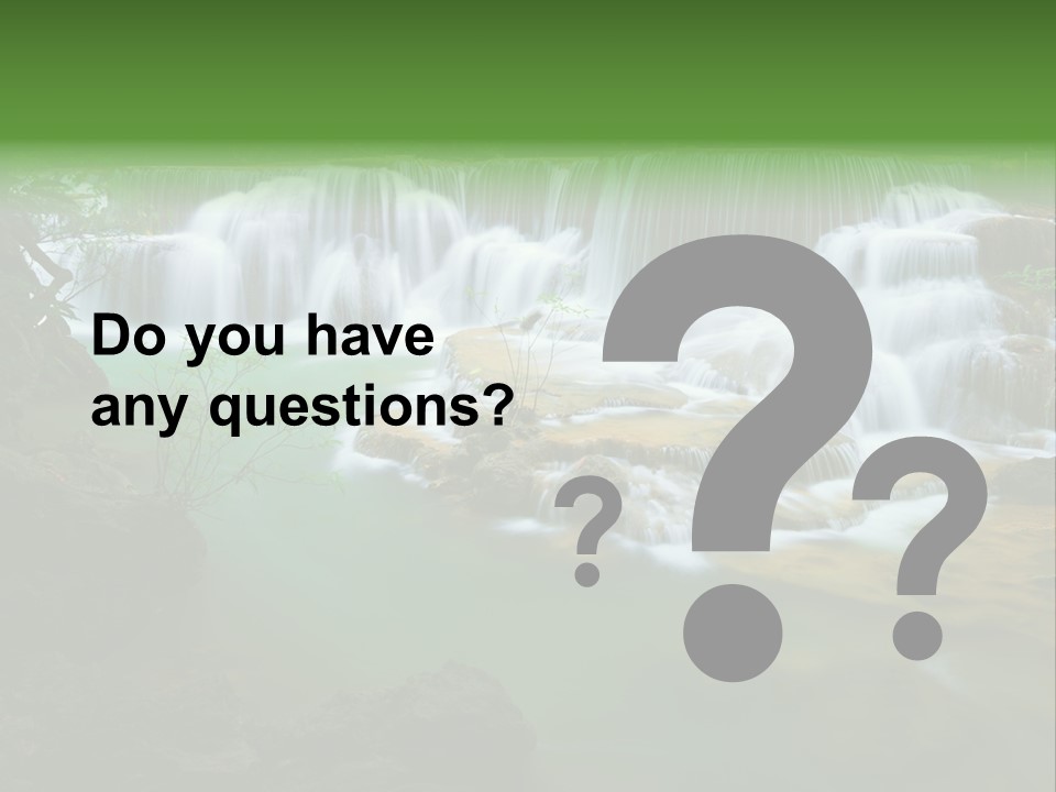 Park Stream Creek PowerPoint Template