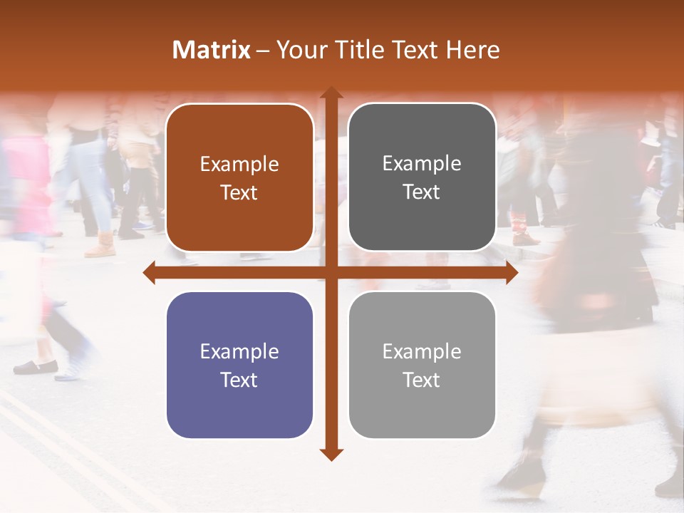 Shopping Stress People Traffic Island PowerPoint Template