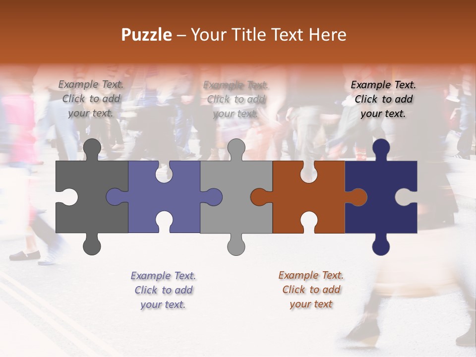 Shopping Stress People Traffic Island PowerPoint Template