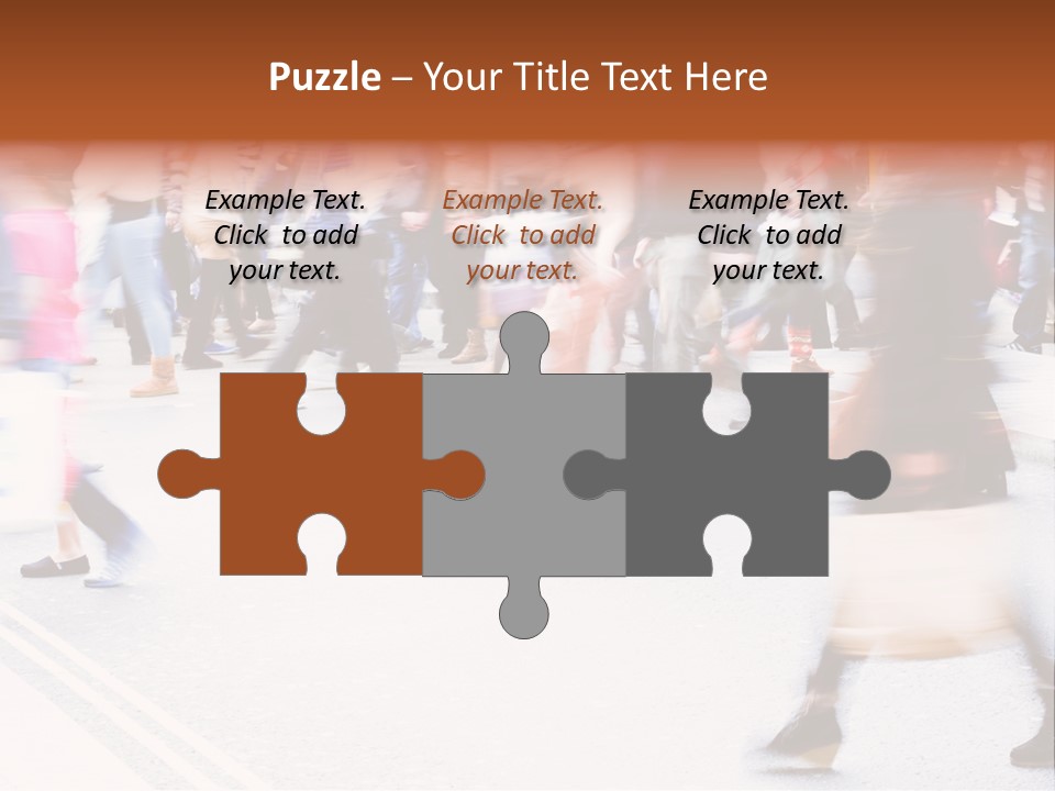 Shopping Stress People Traffic Island PowerPoint Template