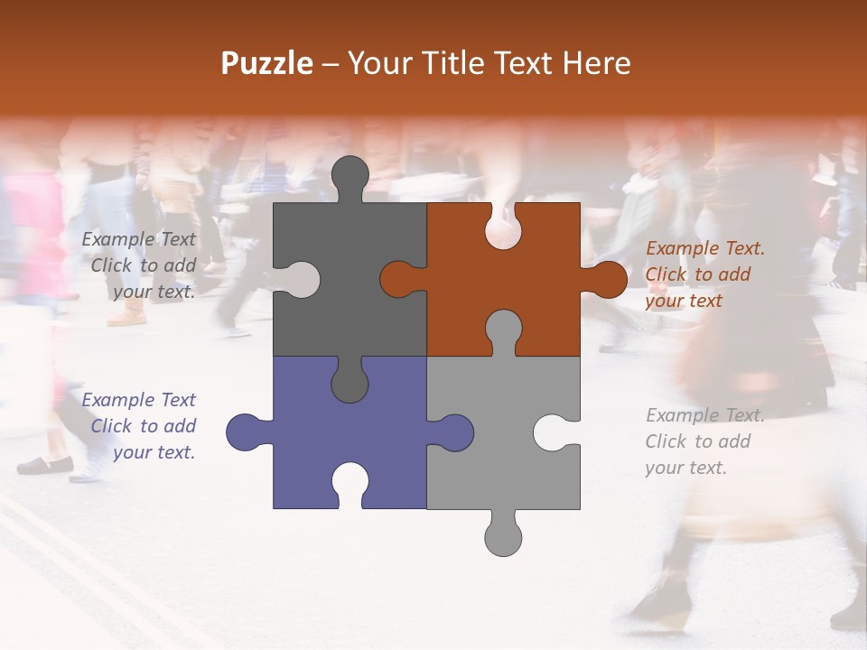 Shopping Stress People Traffic Island PowerPoint Template