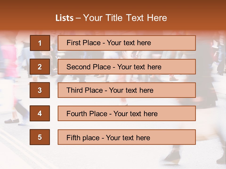 Shopping Stress People Traffic Island PowerPoint Template