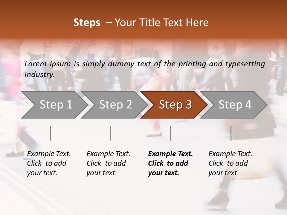 Shopping Stress People Traffic Island PowerPoint Template