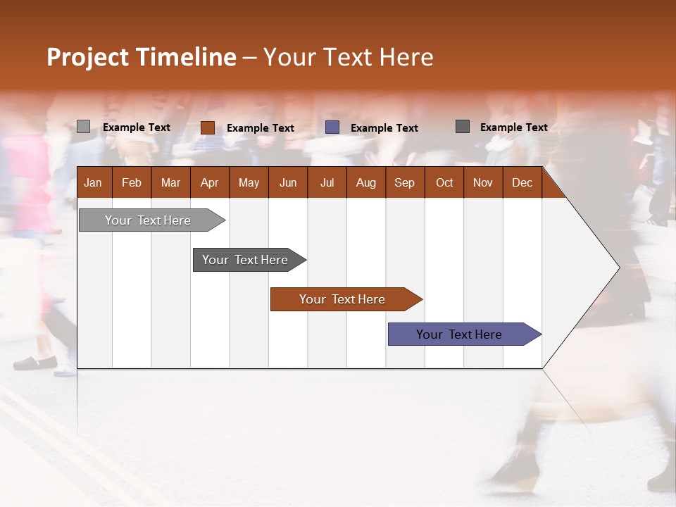 Shopping Stress People Traffic Island PowerPoint Template